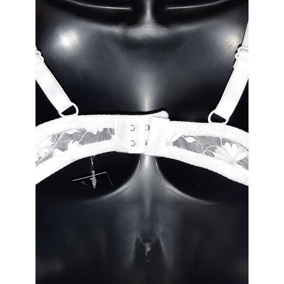 Youmita 38C White Floral Lace Push-Up Bra & XL Floral Lace Panty NWT - Picture 5 of 8